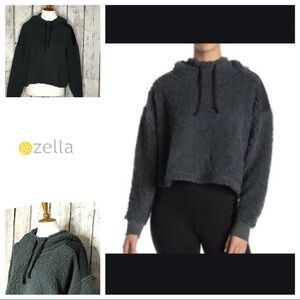 Z by Zella Sheila Sherpa cropped hoodie‎